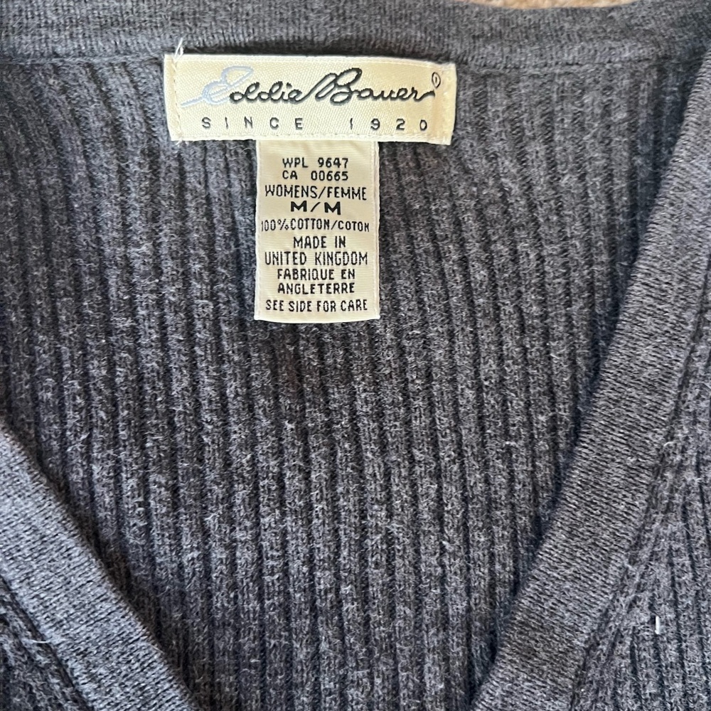 Classic Black Button-Up Cardigan - Picture 3 of 5